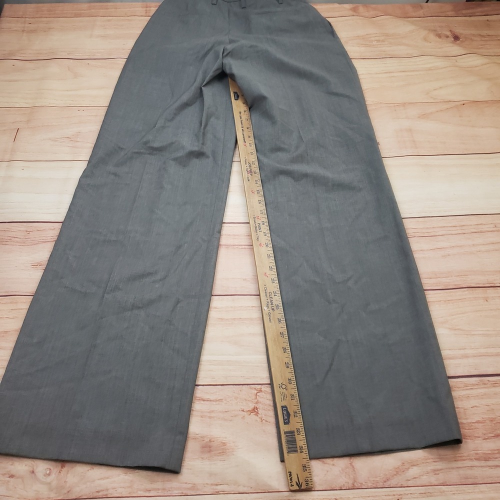 Prada Wide Leg Pleated Trousers in Gray - Picture 10 of 14